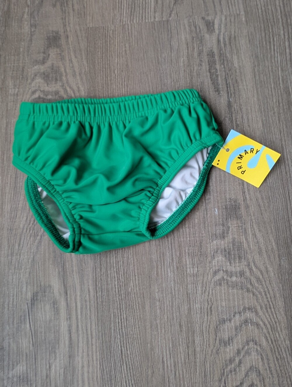 NWT Primary Green Baby Swim Diaper‎ Bottoms Recycled Nylon 12-18 Months